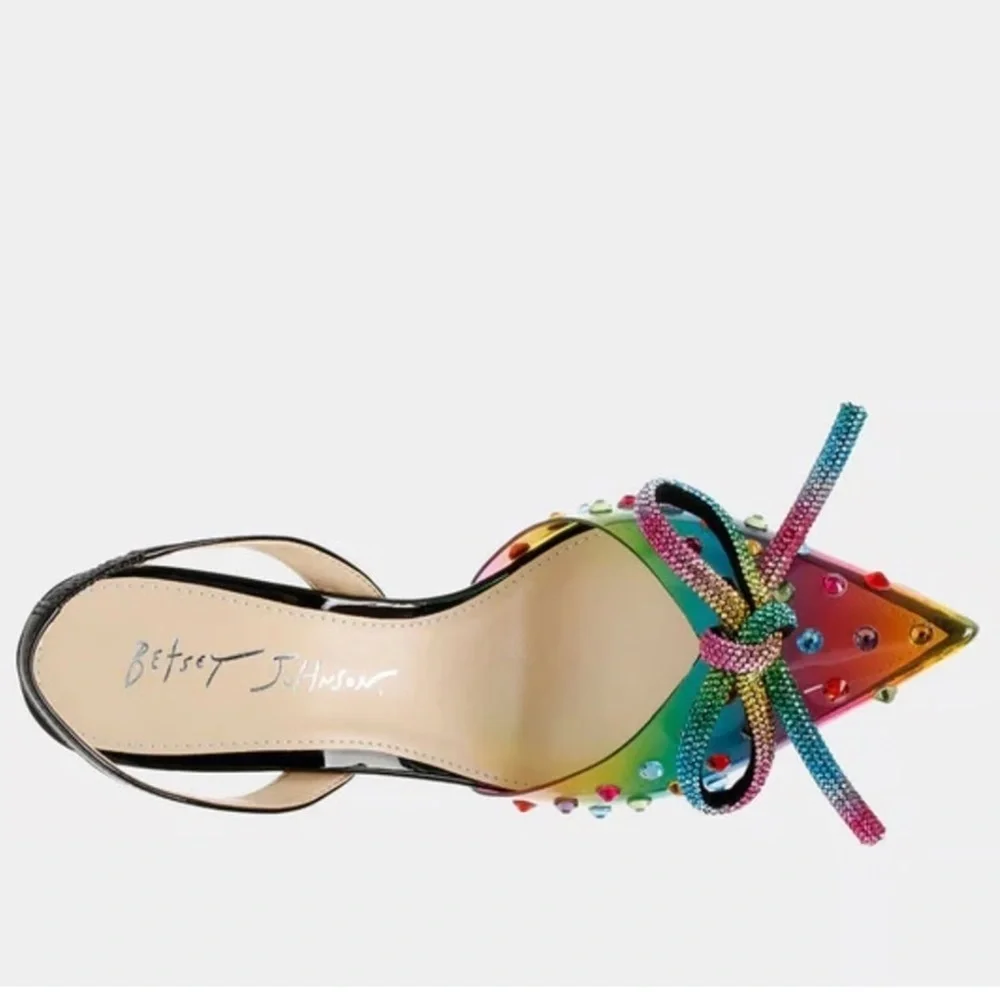 Betsey Johnson Multicolor Beaded Heels